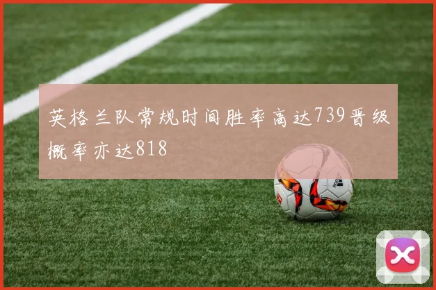 英格兰队常规时间胜率高达739晋级概率亦达818
