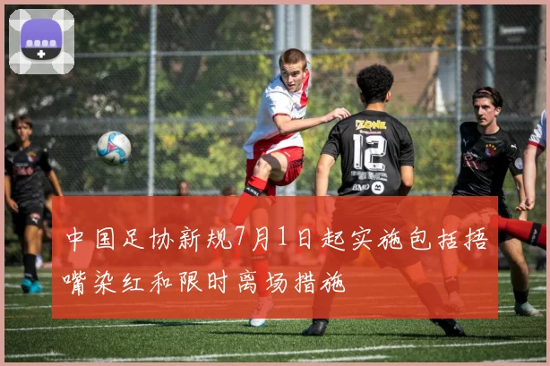 中国足协新规7月1日起实施包括捂嘴染红和限时离场措施